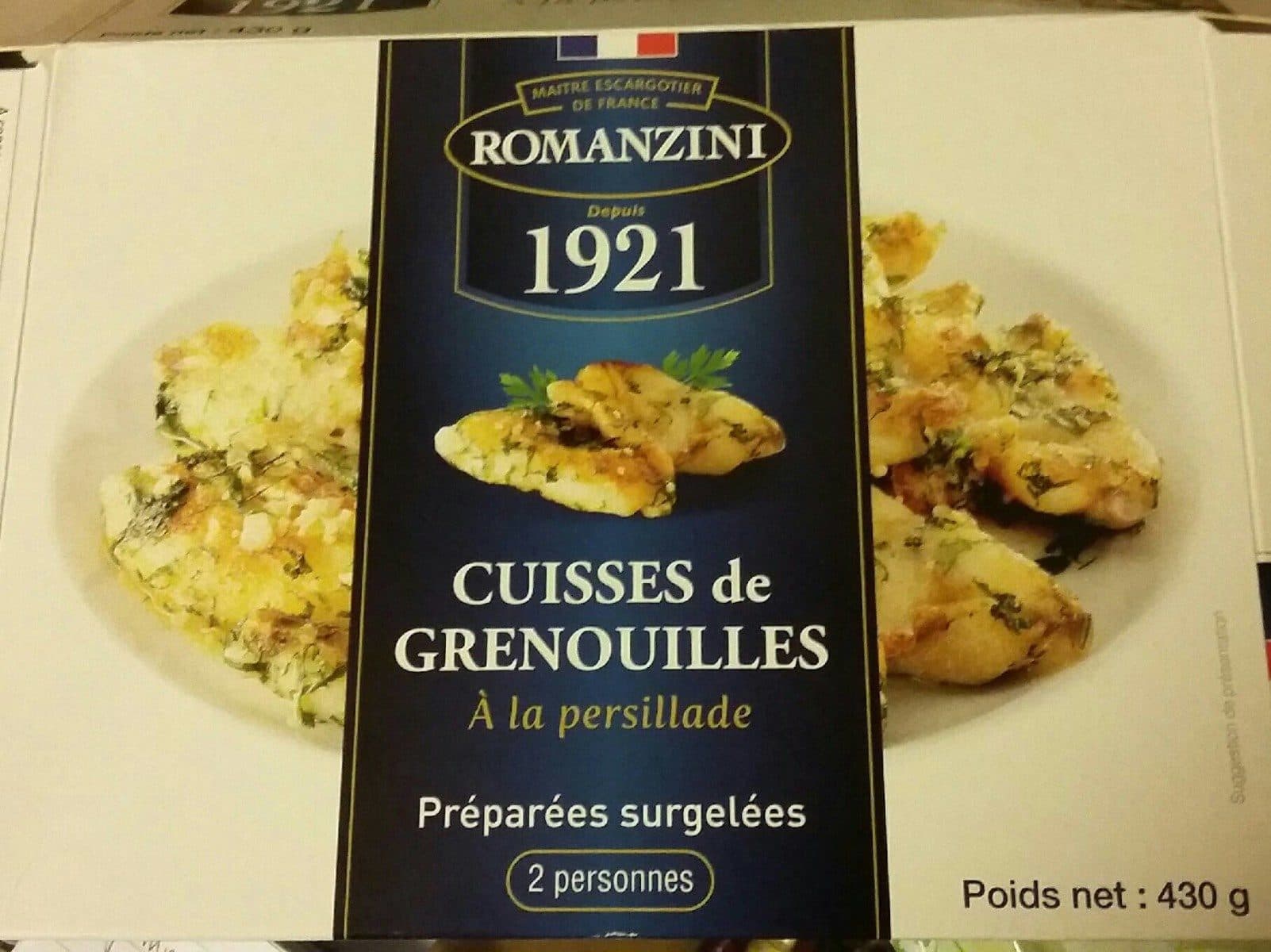 Open Food Facts Cuisses de grenouilles à la persillade packshot