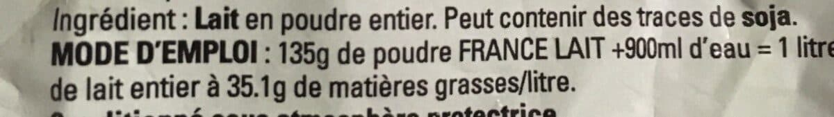 France Lait Lait en poudre entier packshot