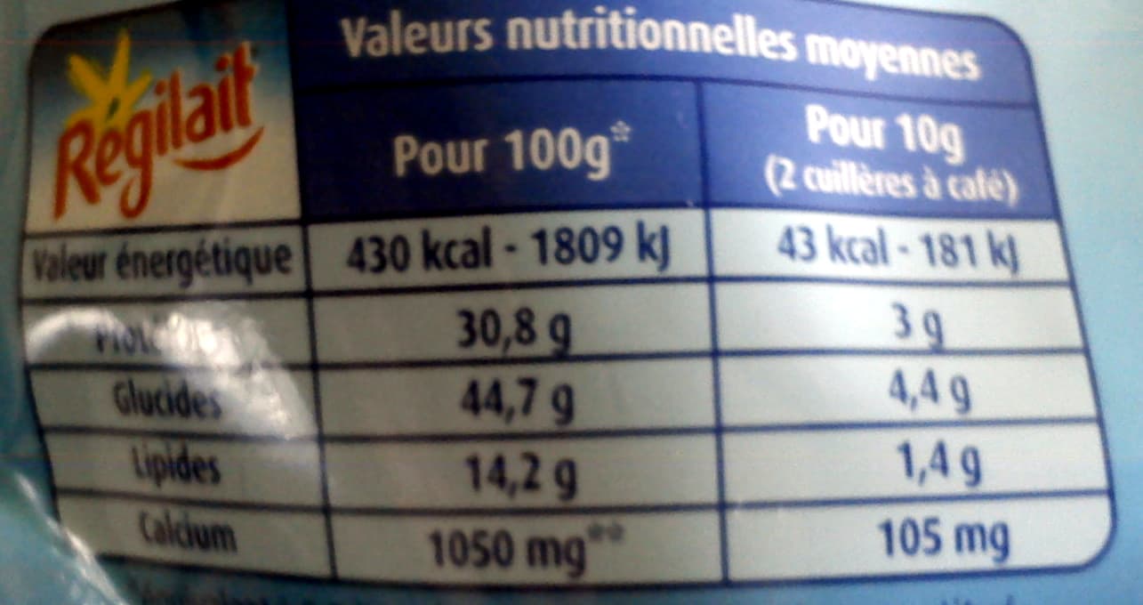 Régilait Mon Lait en Poudre Demi-Écrémé packshot