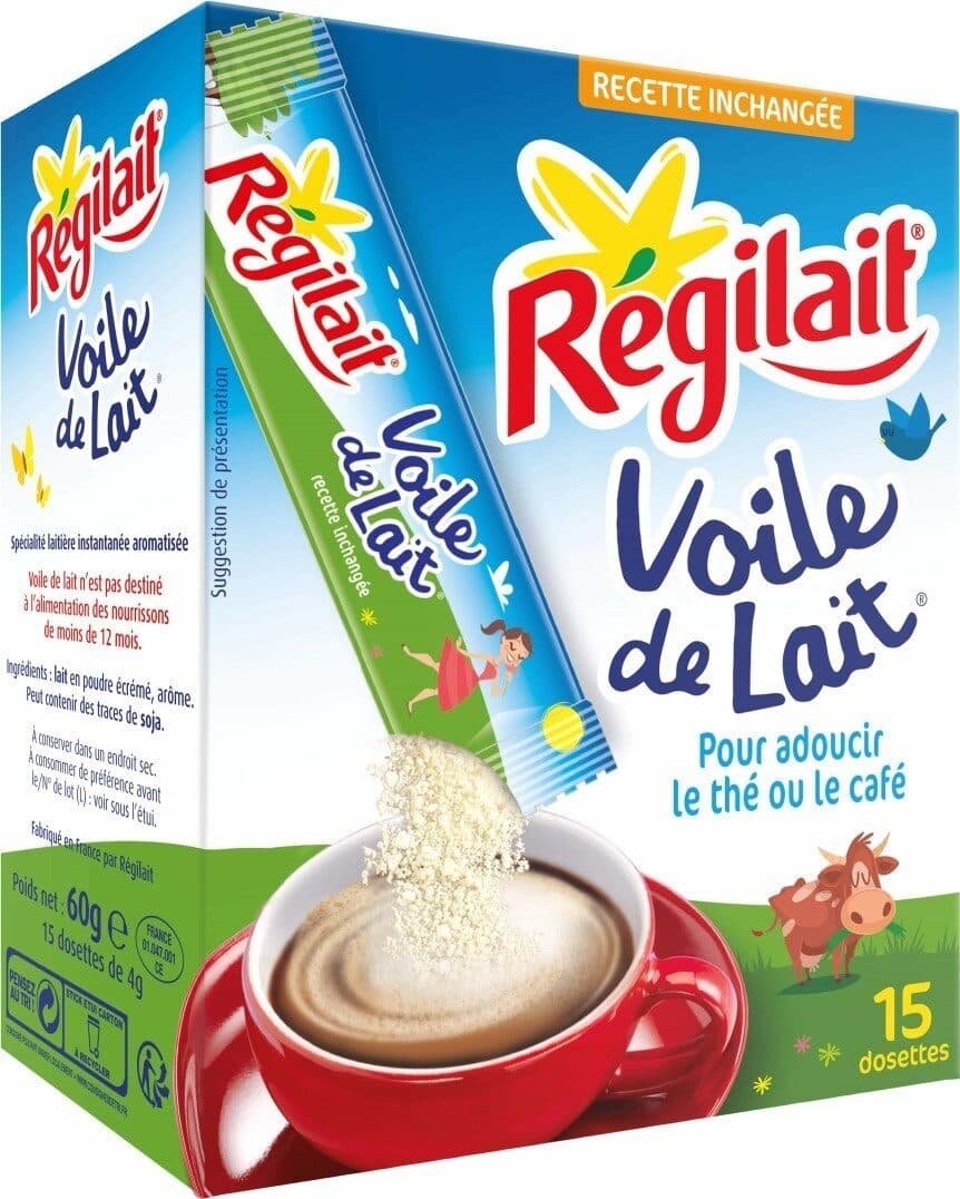 Régilait Voile de Lait, Lait en poudre écrémé en stick packshot