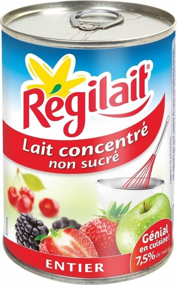Régilait Lait concentré non sucré entier packshot