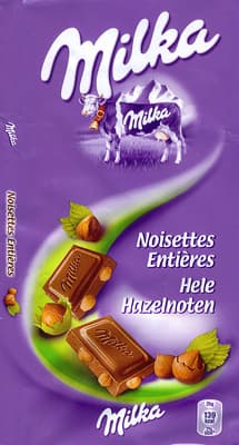 Kraft Foods Chocolat Noisettes entières packshot
