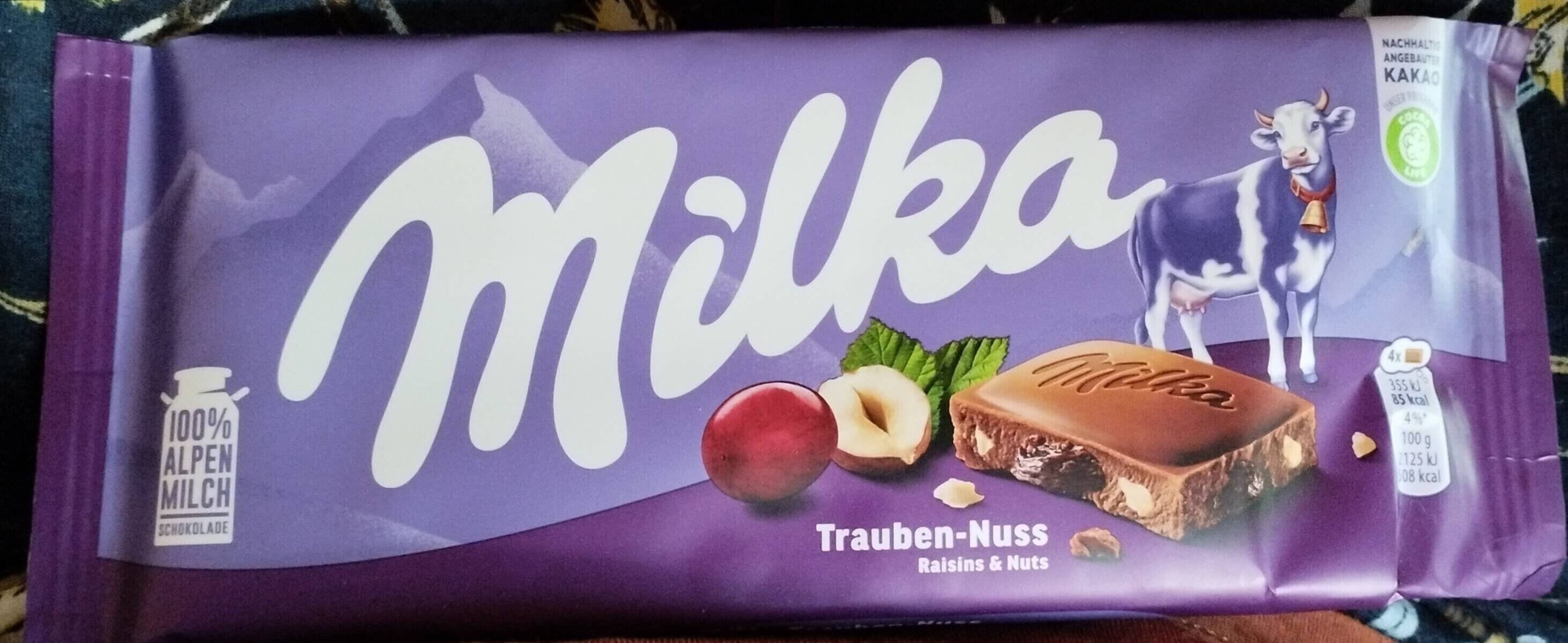 Milka Trauben-Nuss packshot