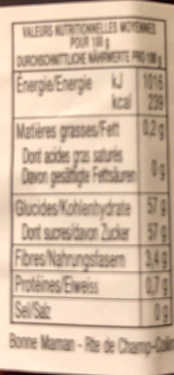 Bonne Maman confiture framboises packshot
