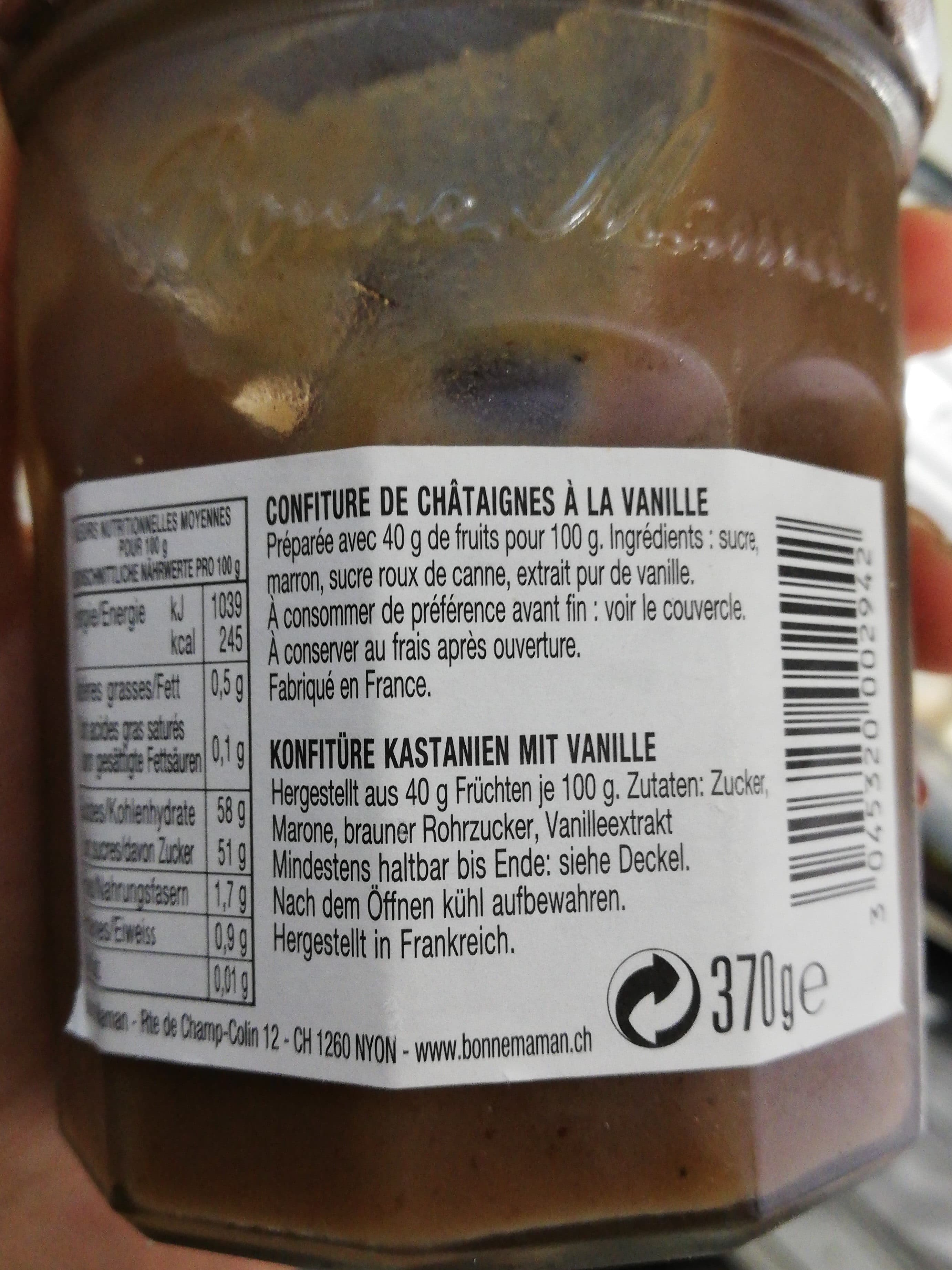 Bonne Maman Kastanien mit Vanille Confiture packshot