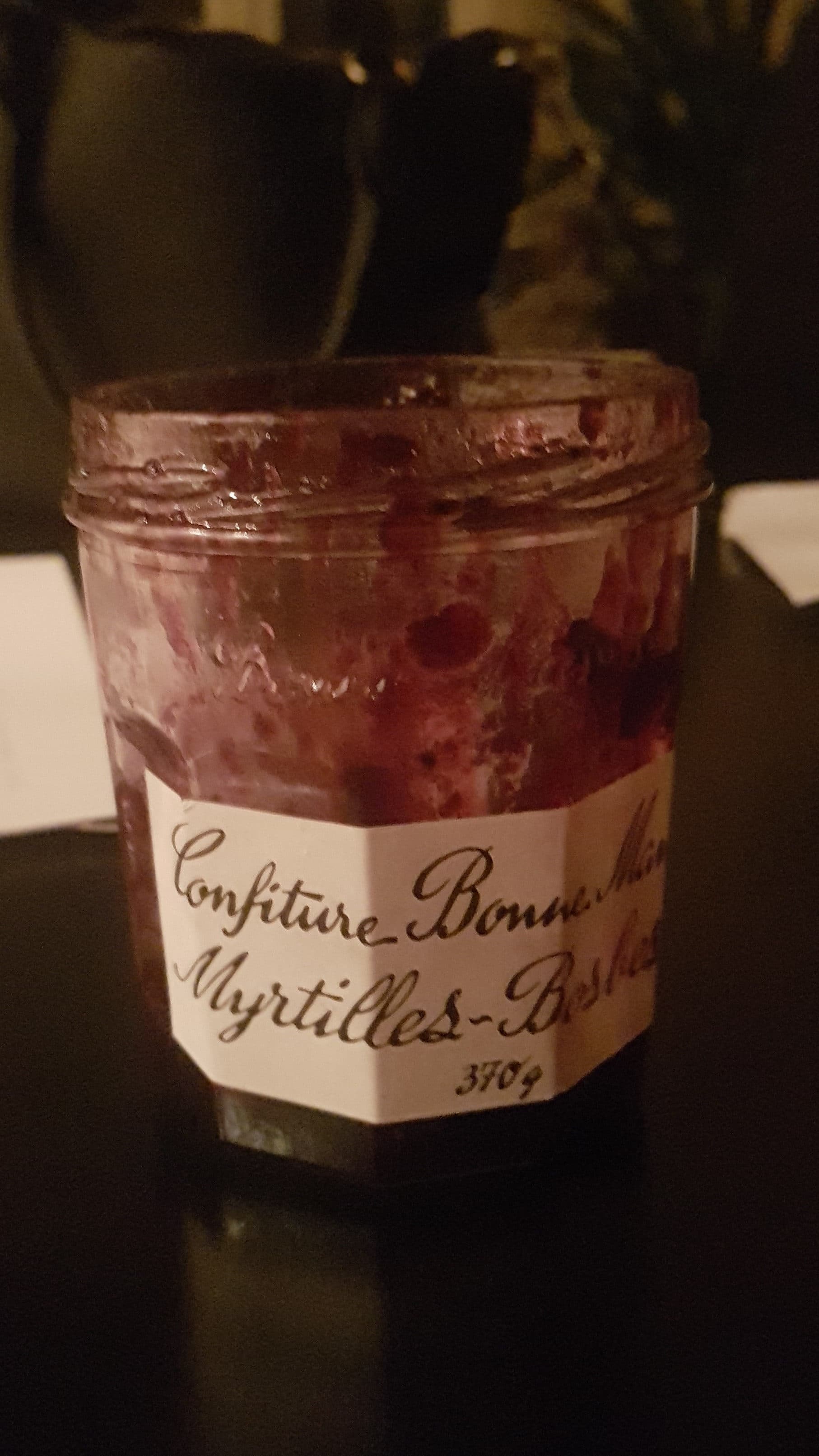 Bonne Maman Confiture myrtille packshot