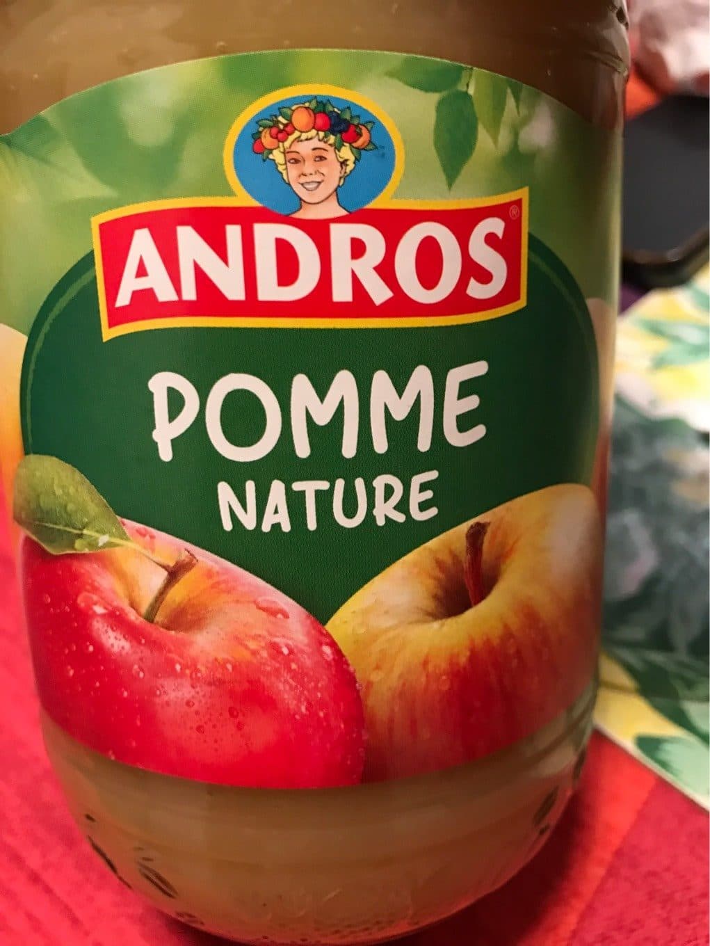 Andros Compote pomme nature packshot