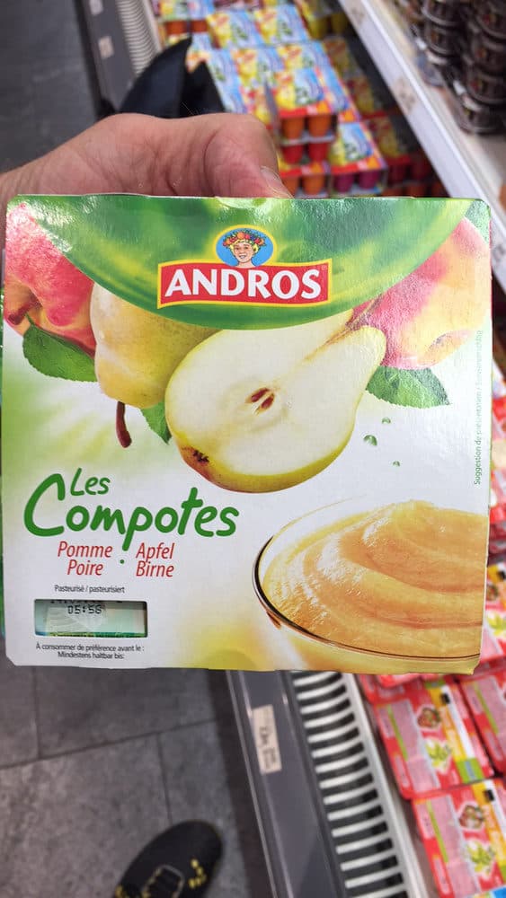 Andros Les Compotes Pomme Poire packshot