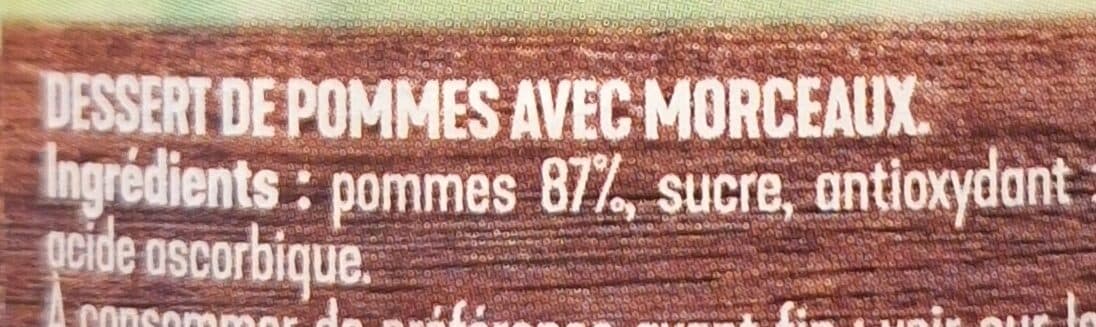 Andros Compote de pommes morceaux packshot