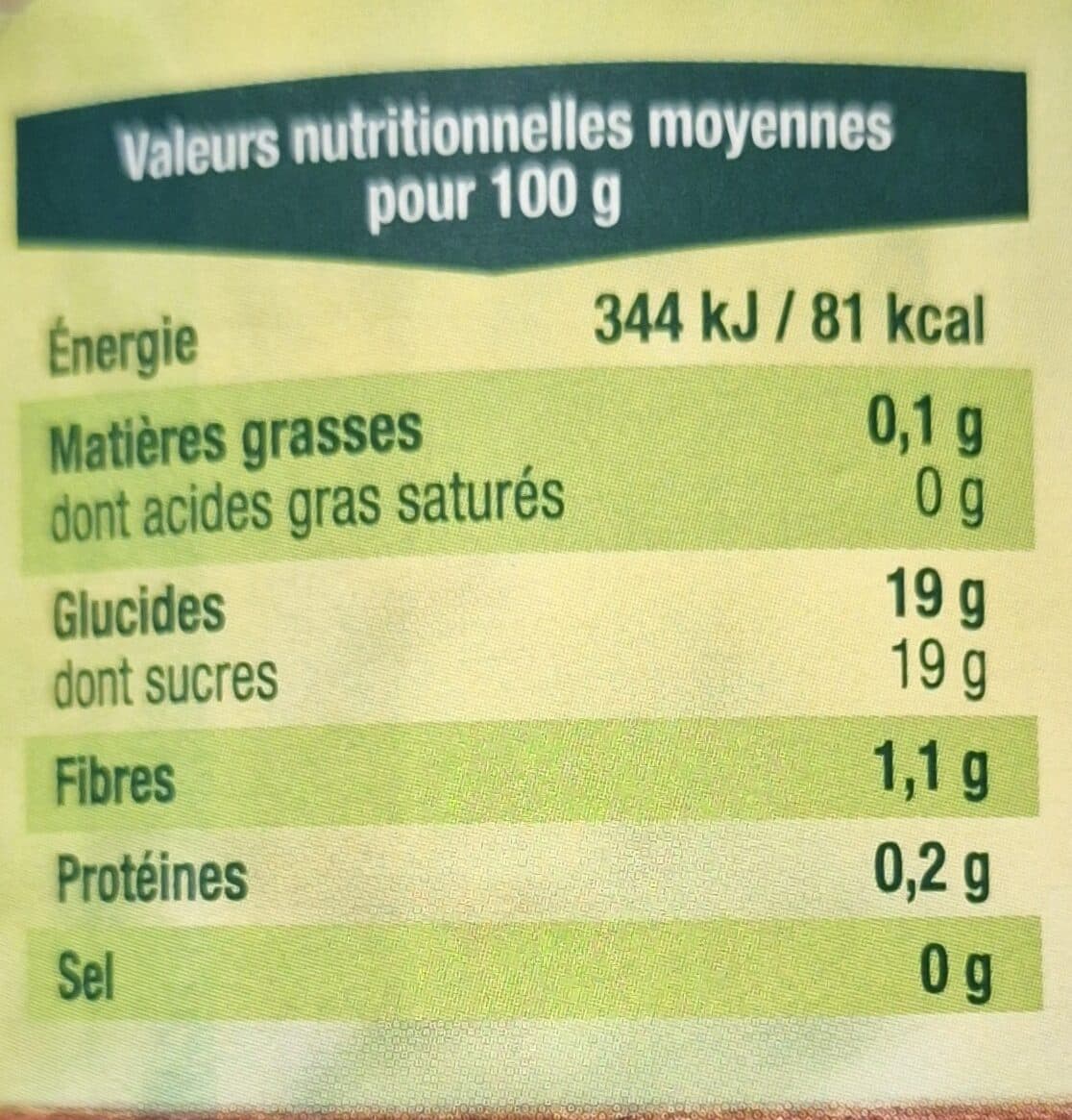 Andros Compote de pommes morceaux packshot