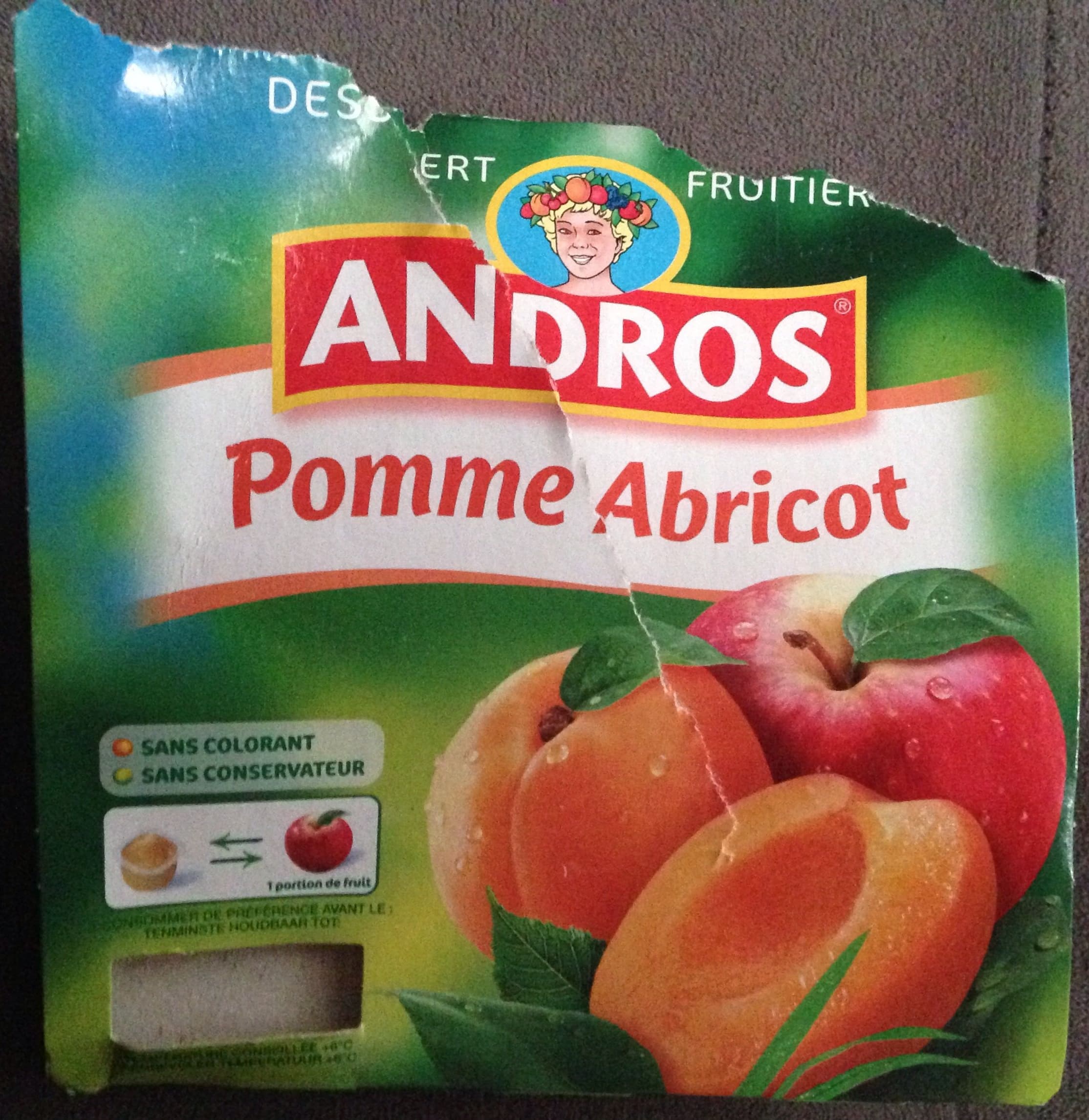 Andros Pomme Abricot packshot