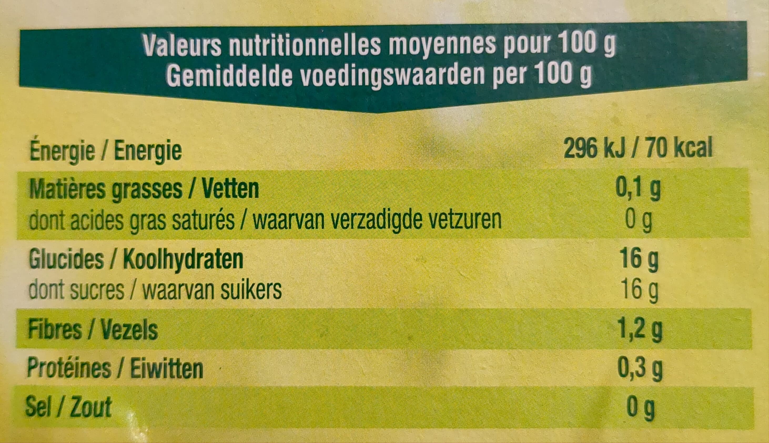 Andros Pomme Nature - Dessert fruitier packshot