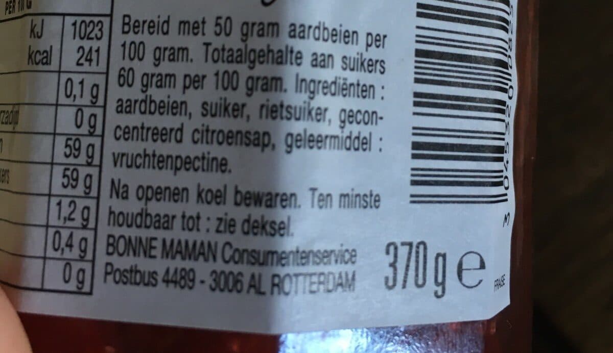 Bonne Maman Aardbeien Confiture packshot