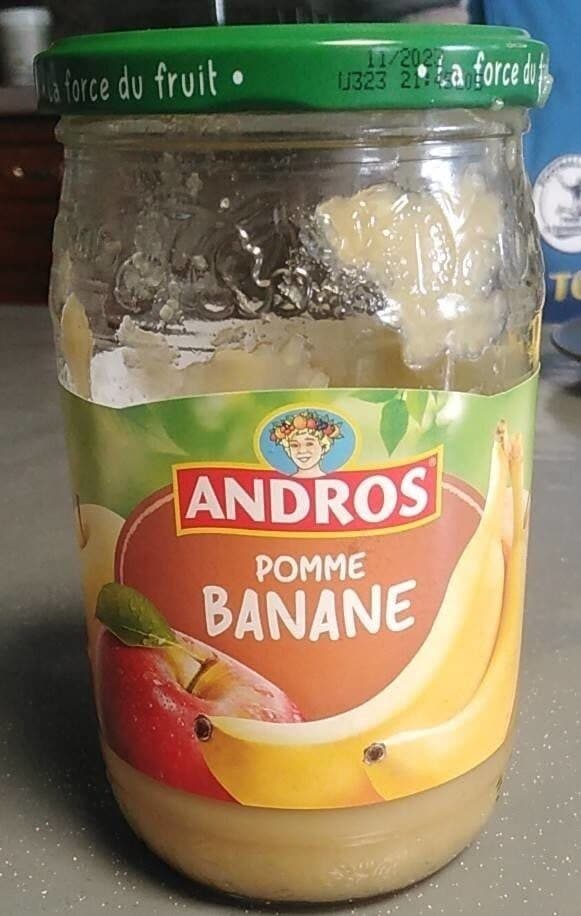 Andros Compote pomme banane packshot