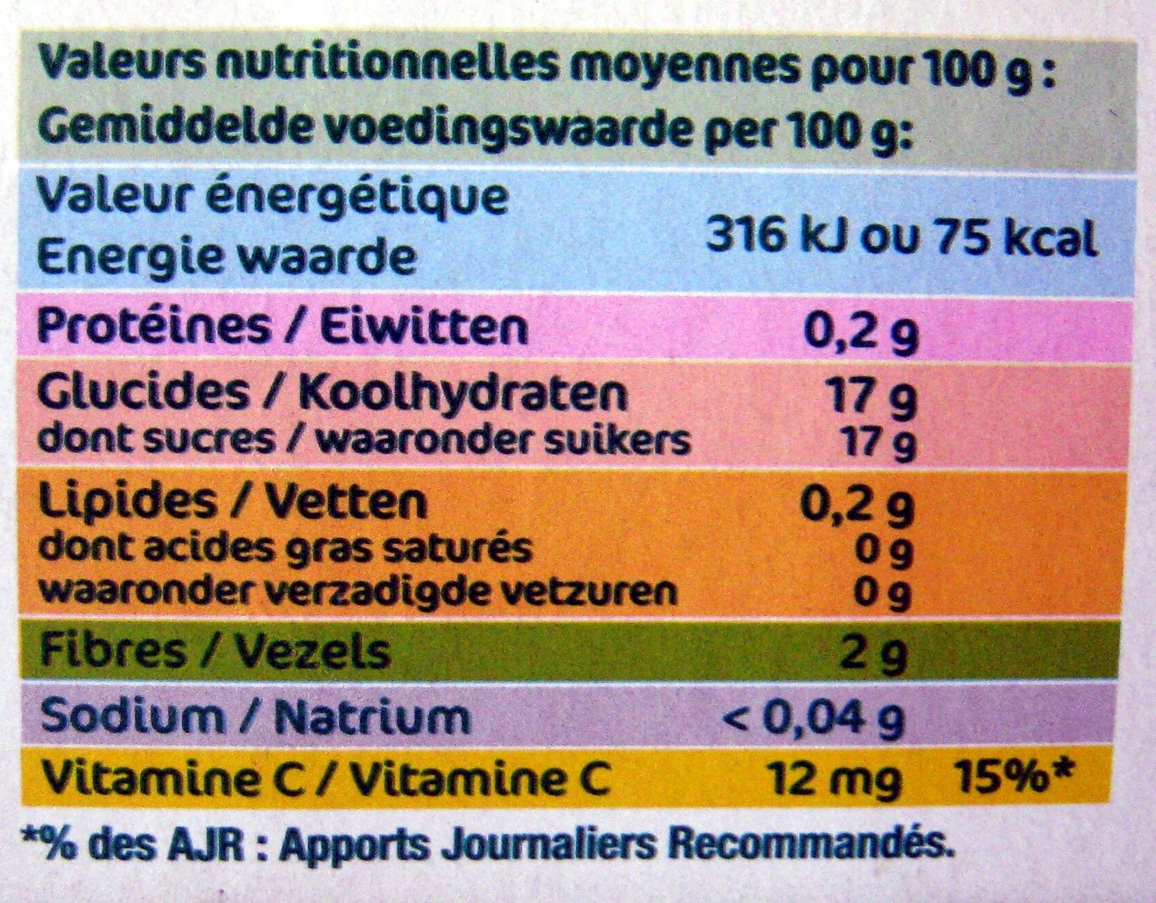 Andros Dessert Fruitier® Pomme Nature (12 pots + 4 Gratuits) 1,6 kg - Andros packshot