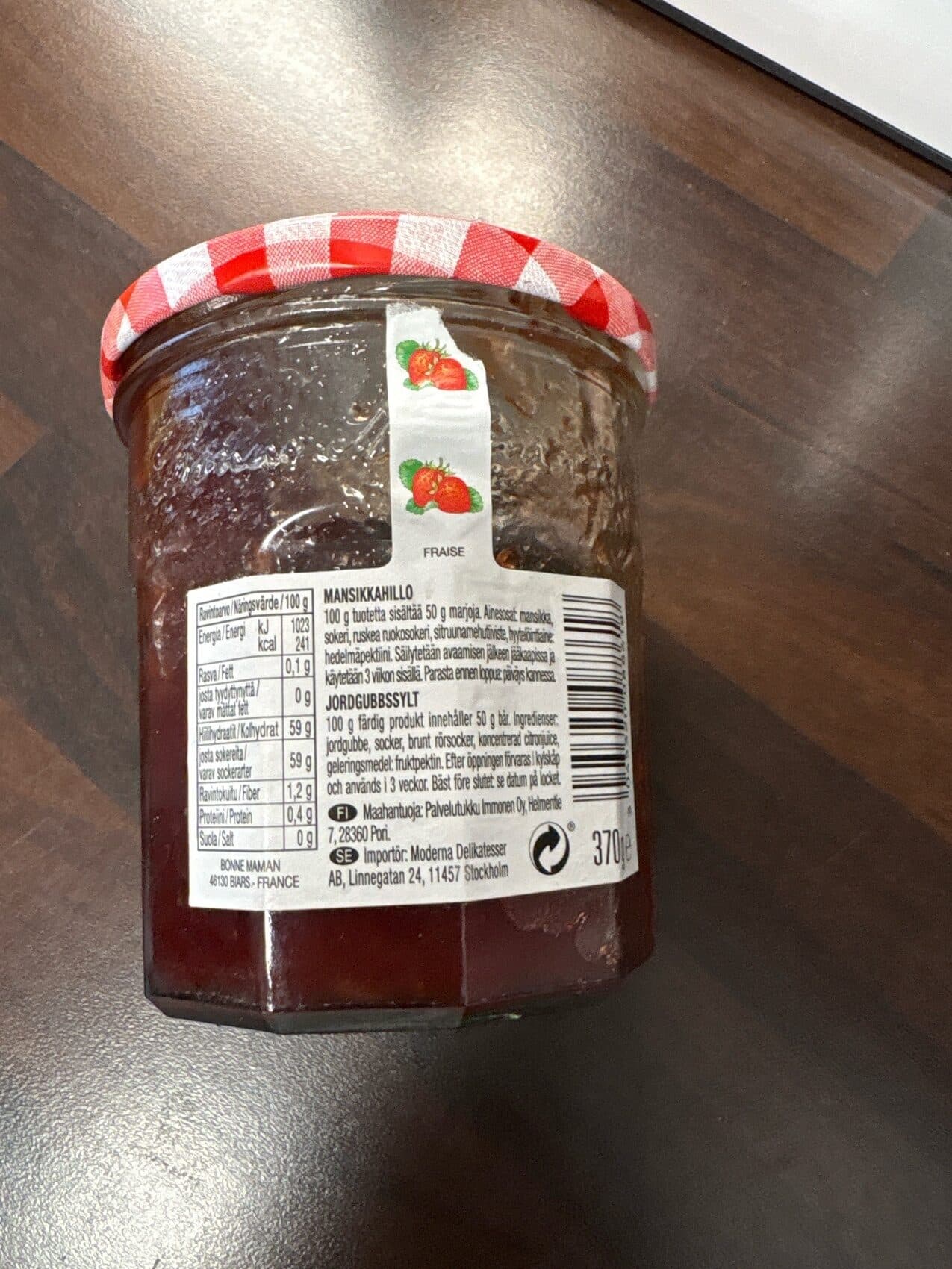 Bonne Maman Confiture fraises packshot