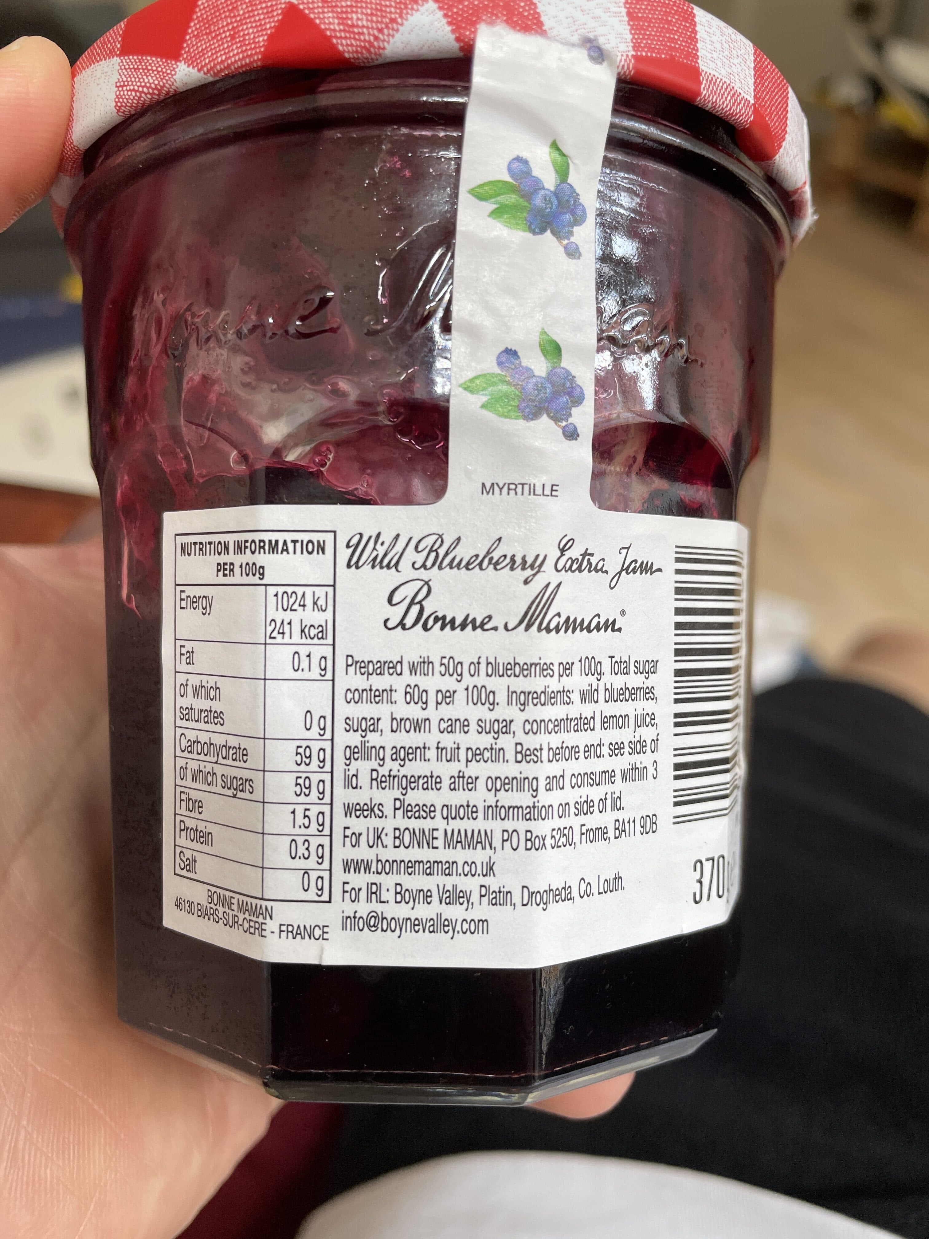 Bonne Maman Wild Blueberry Conserve packshot