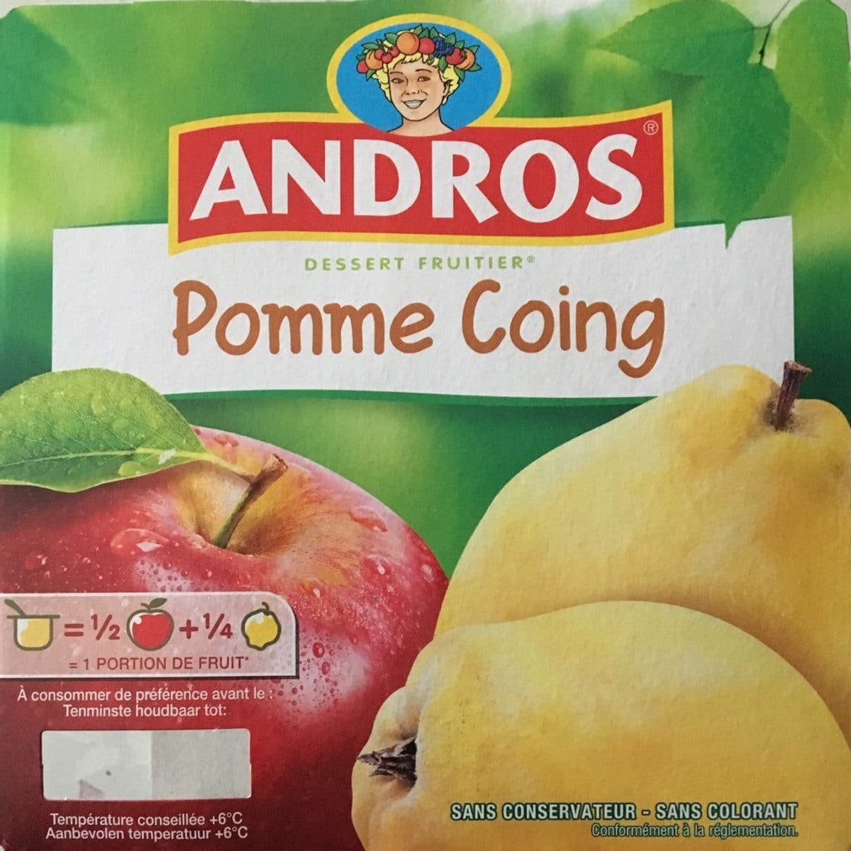 Andros Dessert Fruitier Pomme / Coing packshot