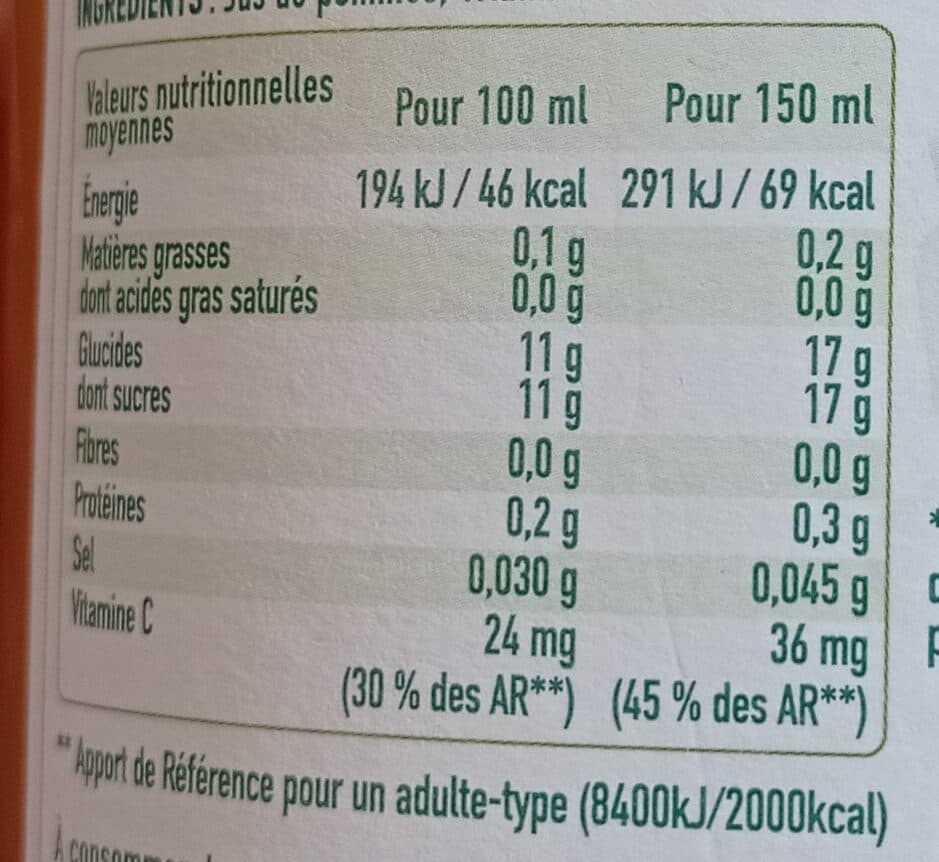 Andros Jus de pommes pressées packshot