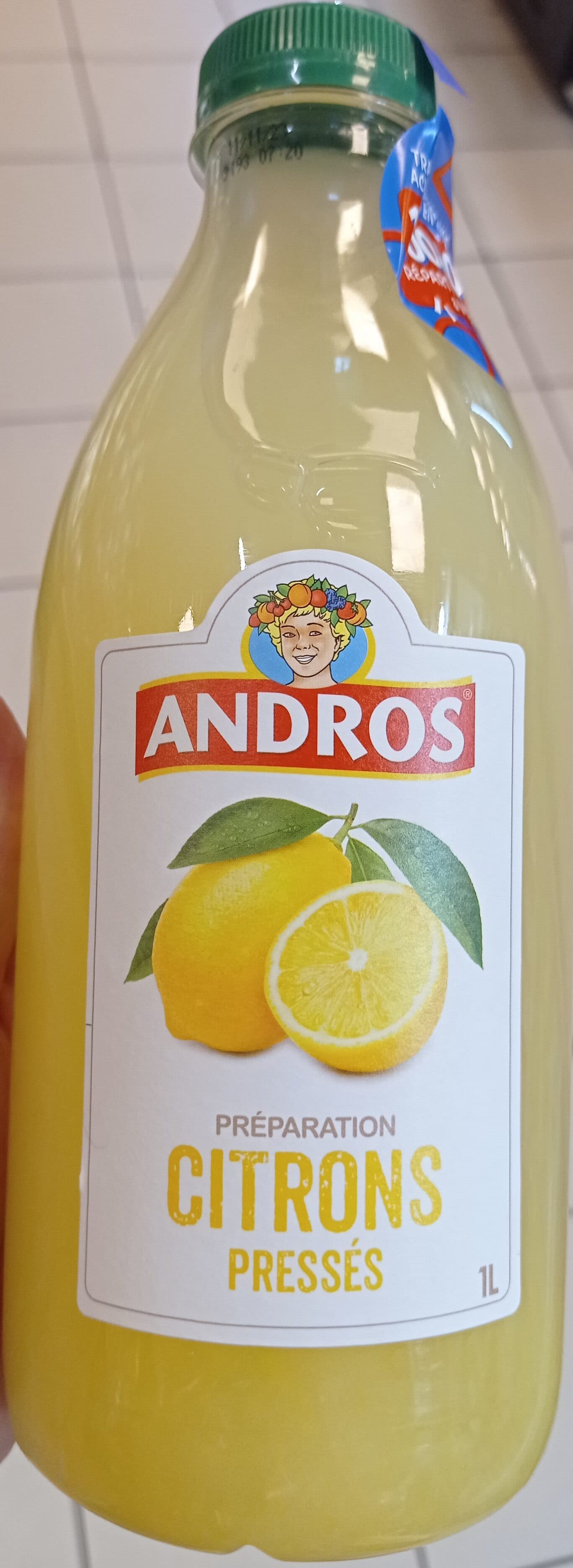 Andros Jus Frais Citrons pressés packshot