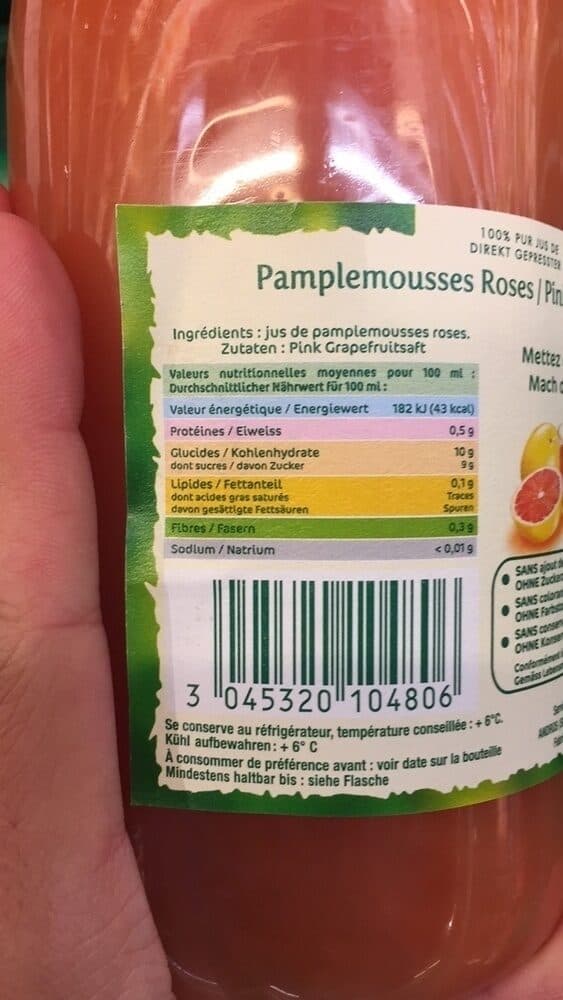 ANDROS Pink Grapefruitsaft packshot