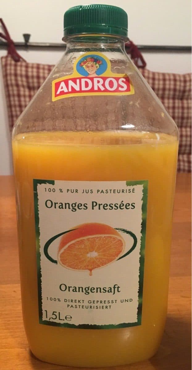Andros Orangensaft packshot