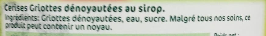 Andros Fruits au sirop griottes dénoyautées packshot