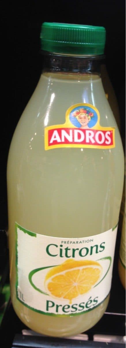 Andros Citrons pressés packshot