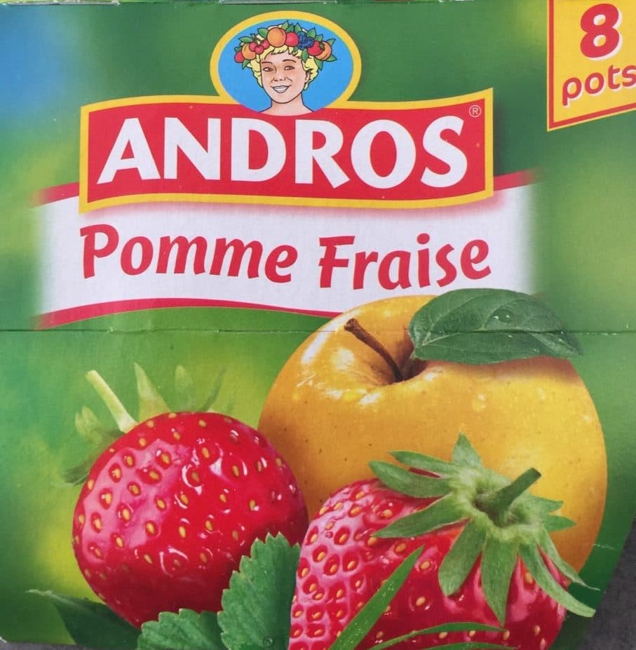 Andros Compotes pomme-fraise packshot