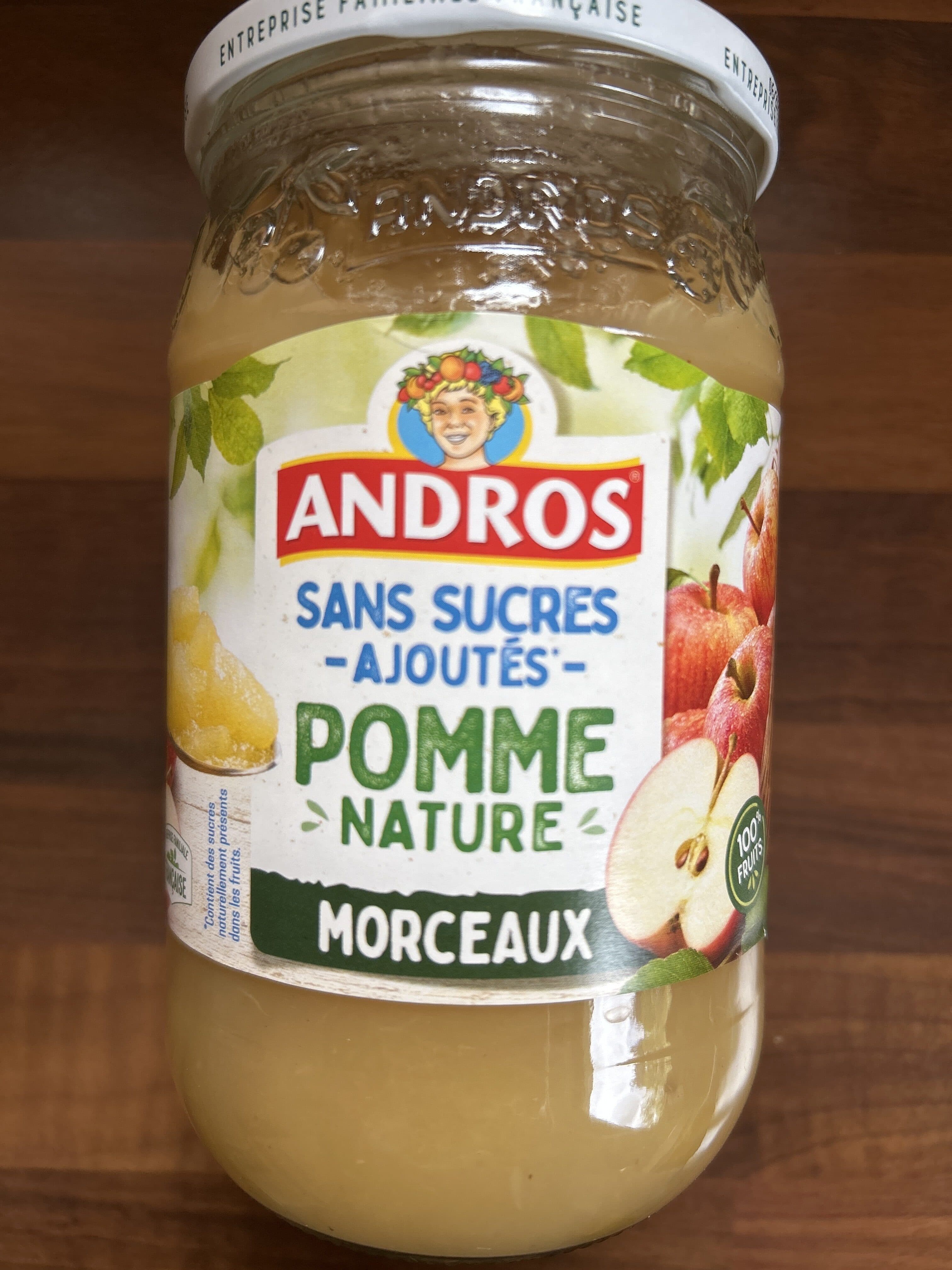 Andros Pomme morceaux sans sucre ajoute packshot