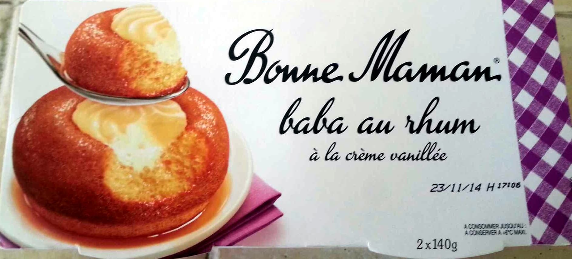 Bonne Maman Baba au Rhum à la Crème Vanillée packshot