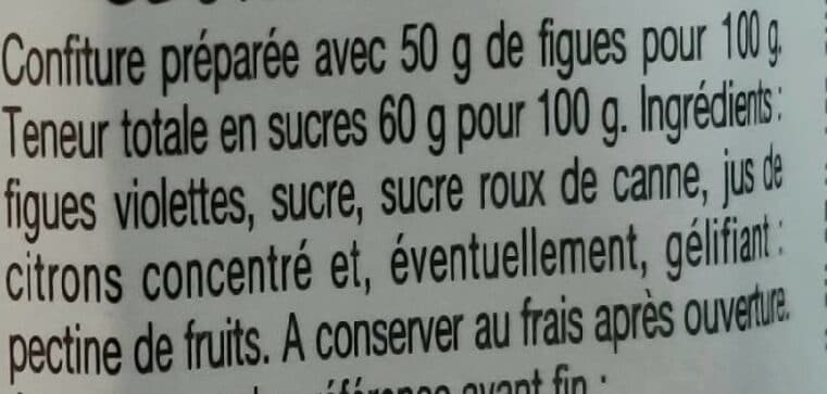 Bonne Maman Confiture figues packshot