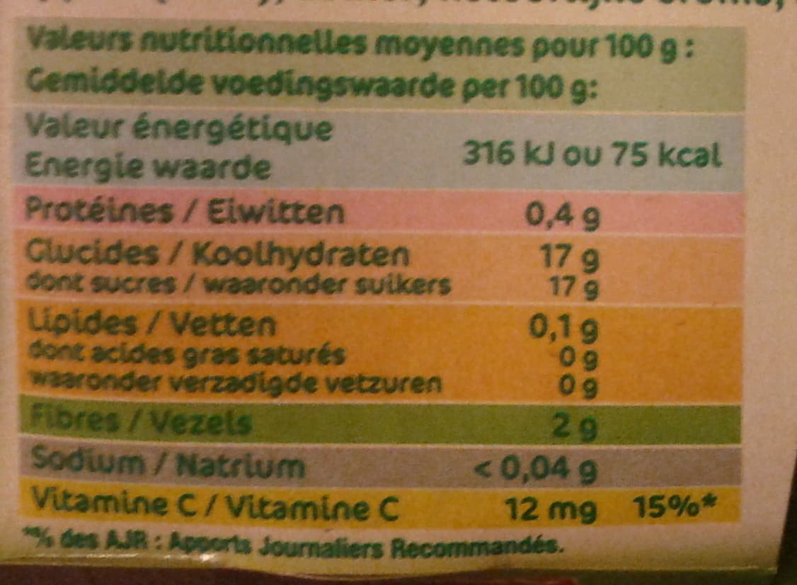 Andros Pomme Pêche packshot