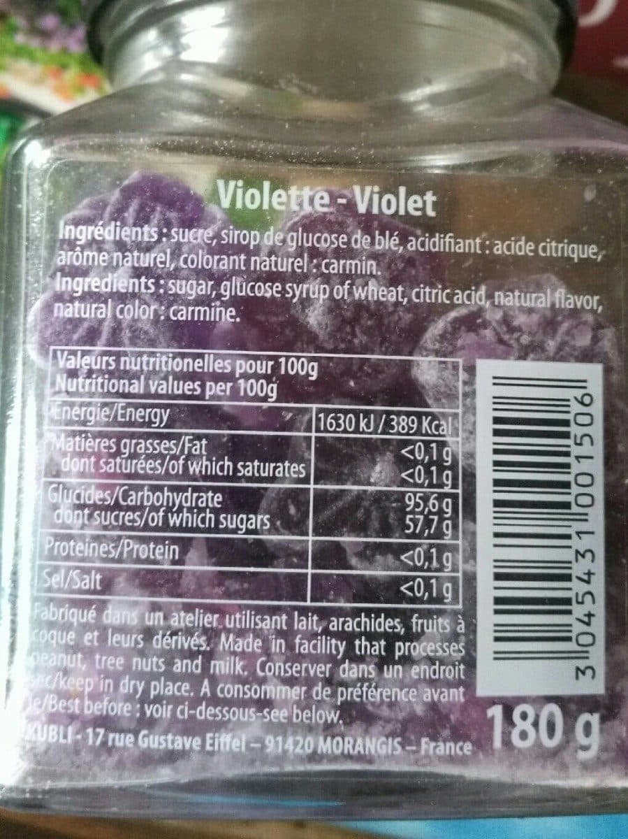 Open Food Facts Violette Kubli packshot