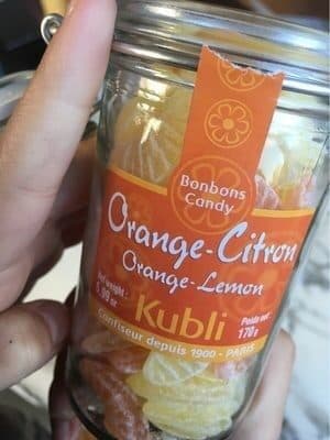 Kubli Bocal Bonbons Orang / Citron 170G packshot