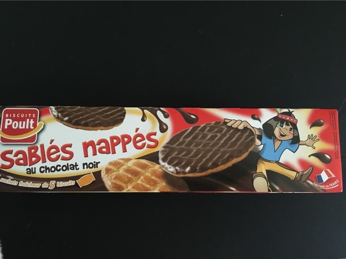 Open Food Facts Sables nappes au chocolat noir packshot