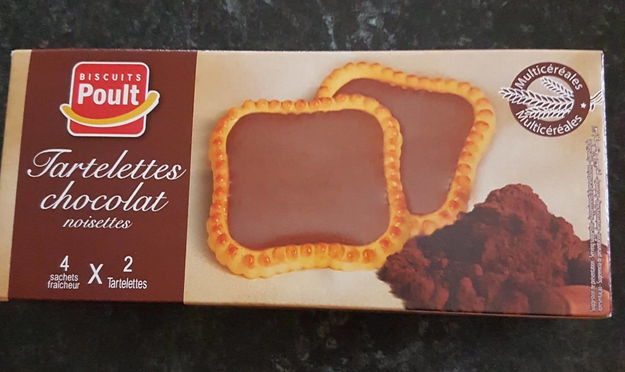 Biscuits Poult Tartelettes chocolat noisettes packshot