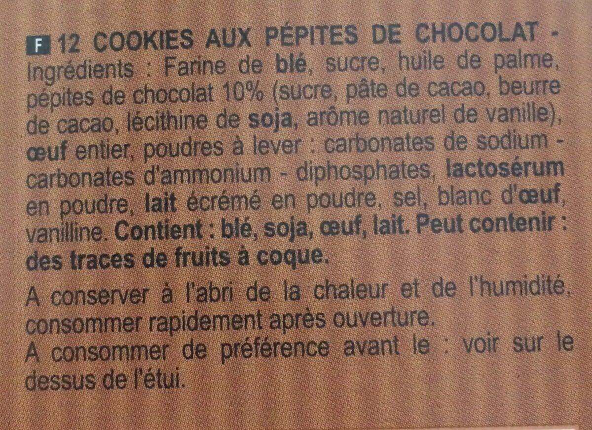 Maison Delsin Cookies aux pepites de chocolat packshot