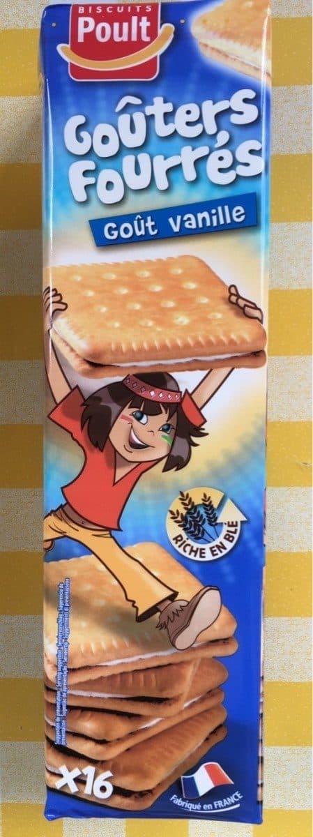 Open Food Facts Goûters fourrés goût vanille packshot
