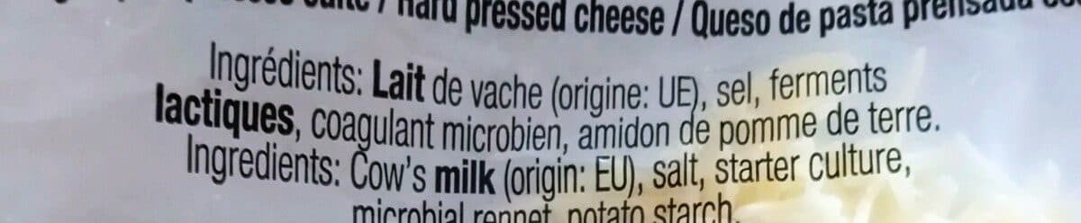 Open Food Facts Emmental râpé packshot