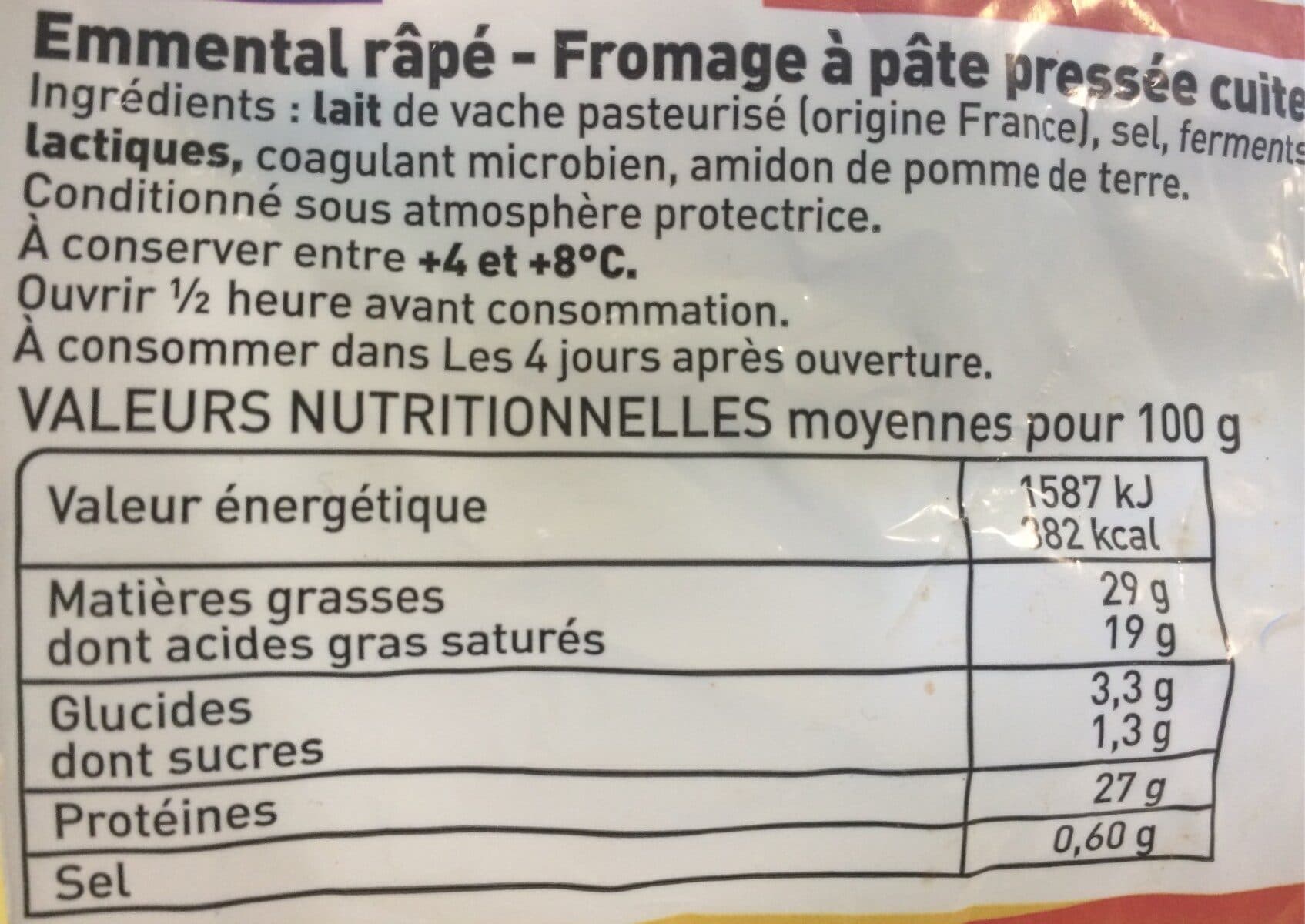 Open Food Facts emmental francais packshot