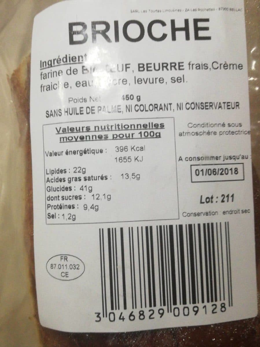 Open Food Facts Brioche du limousin packshot