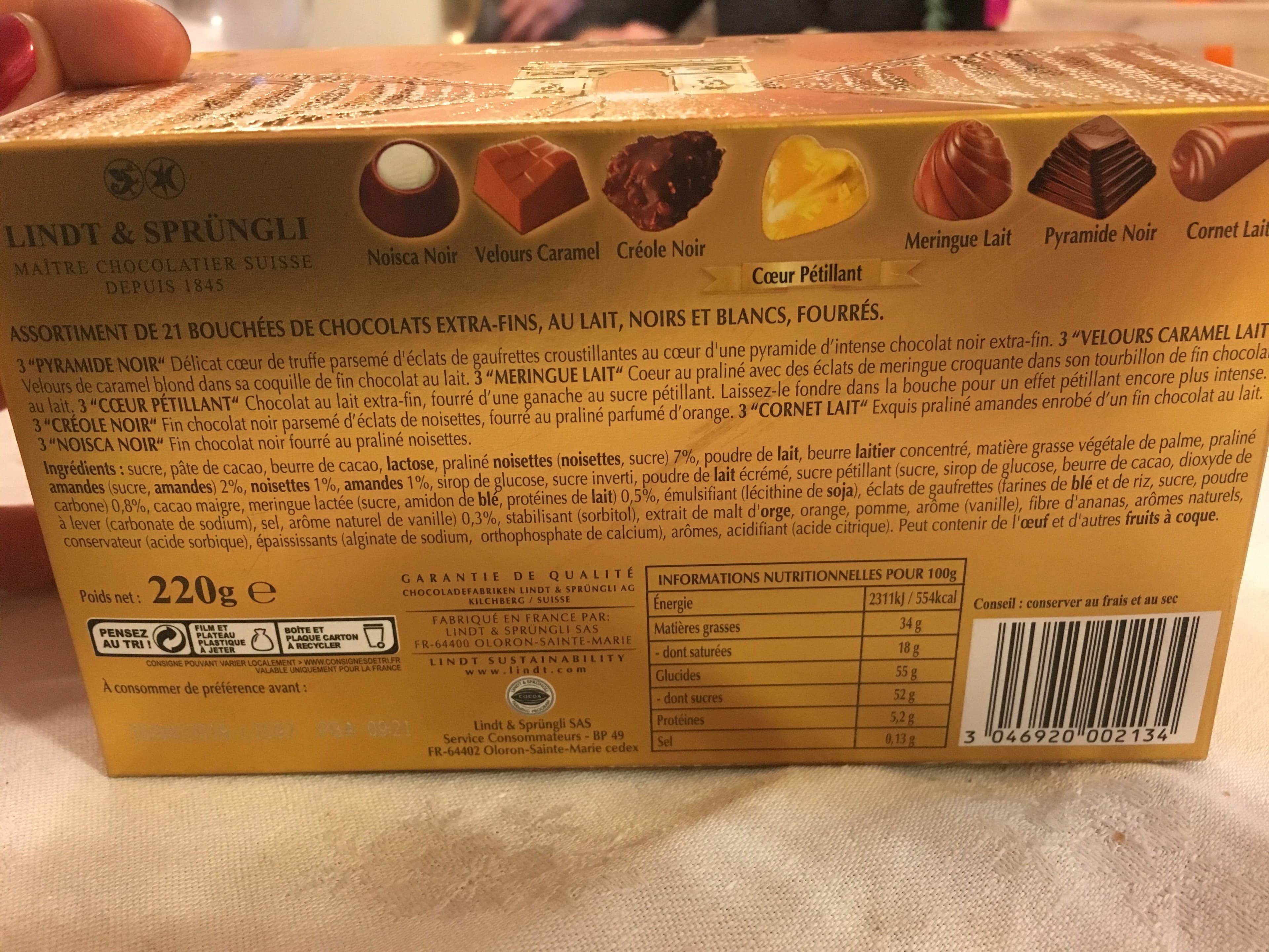 Lindt Lindt Bal CH Elyse As Or packshot