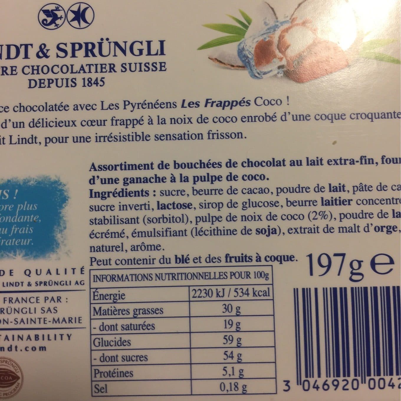 Lindt Les Pyrénéens packshot