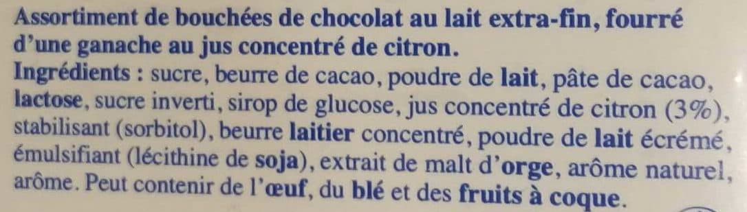 Lindt Les Pyrénéens Les Frappés Lait Citron packshot