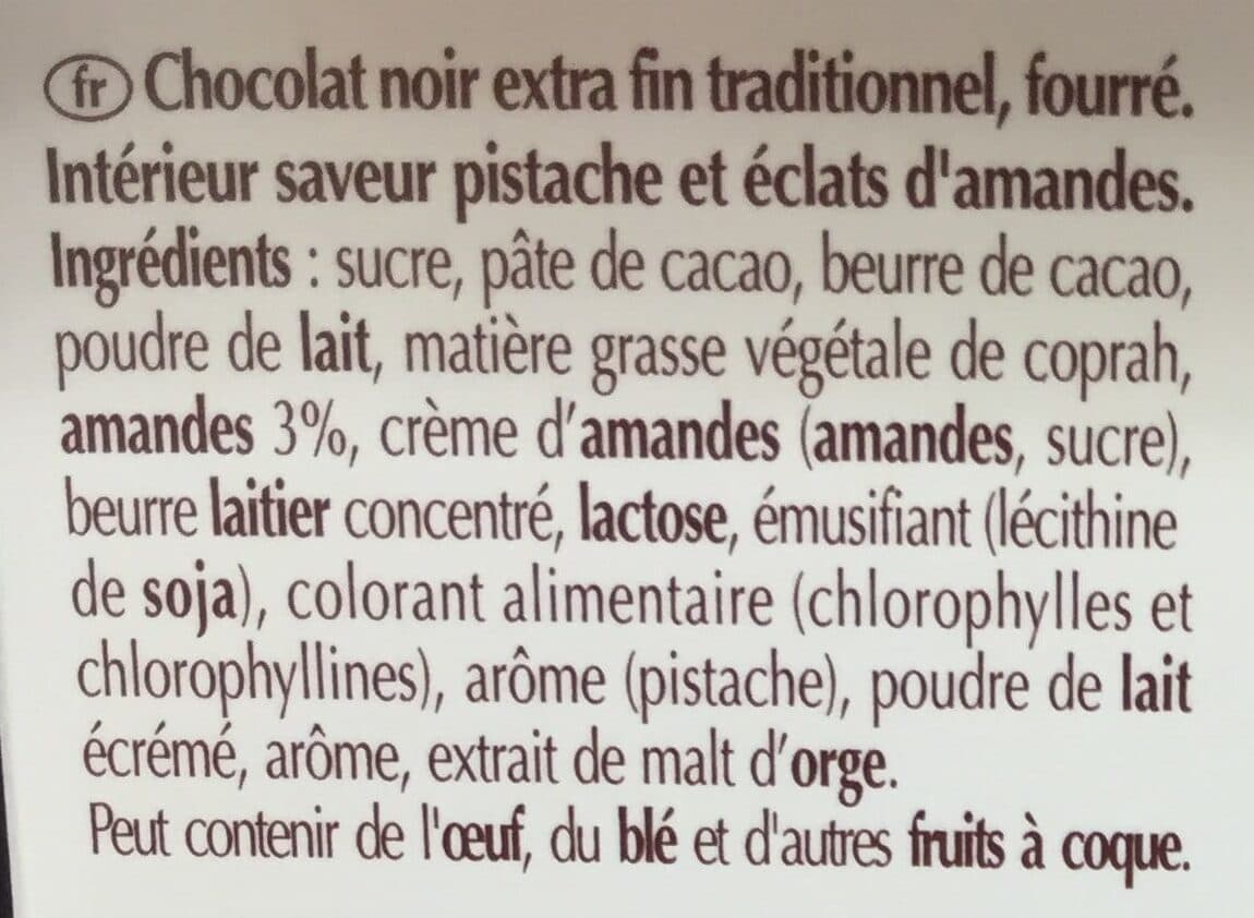 Lindt Délice pistache éclats d'Amandes offre gourmande packshot