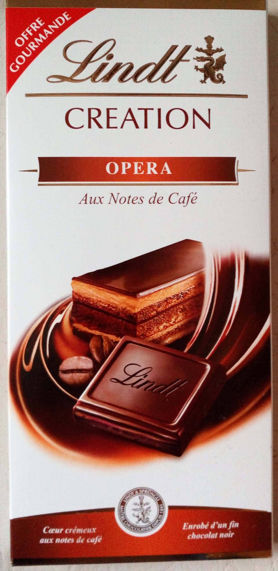 Lindt Creation Opera Aux Notes de Café packshot