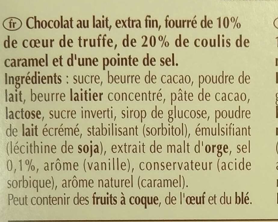 Lindt Création - Chocolat au lait, caramel et pointe de sel packshot