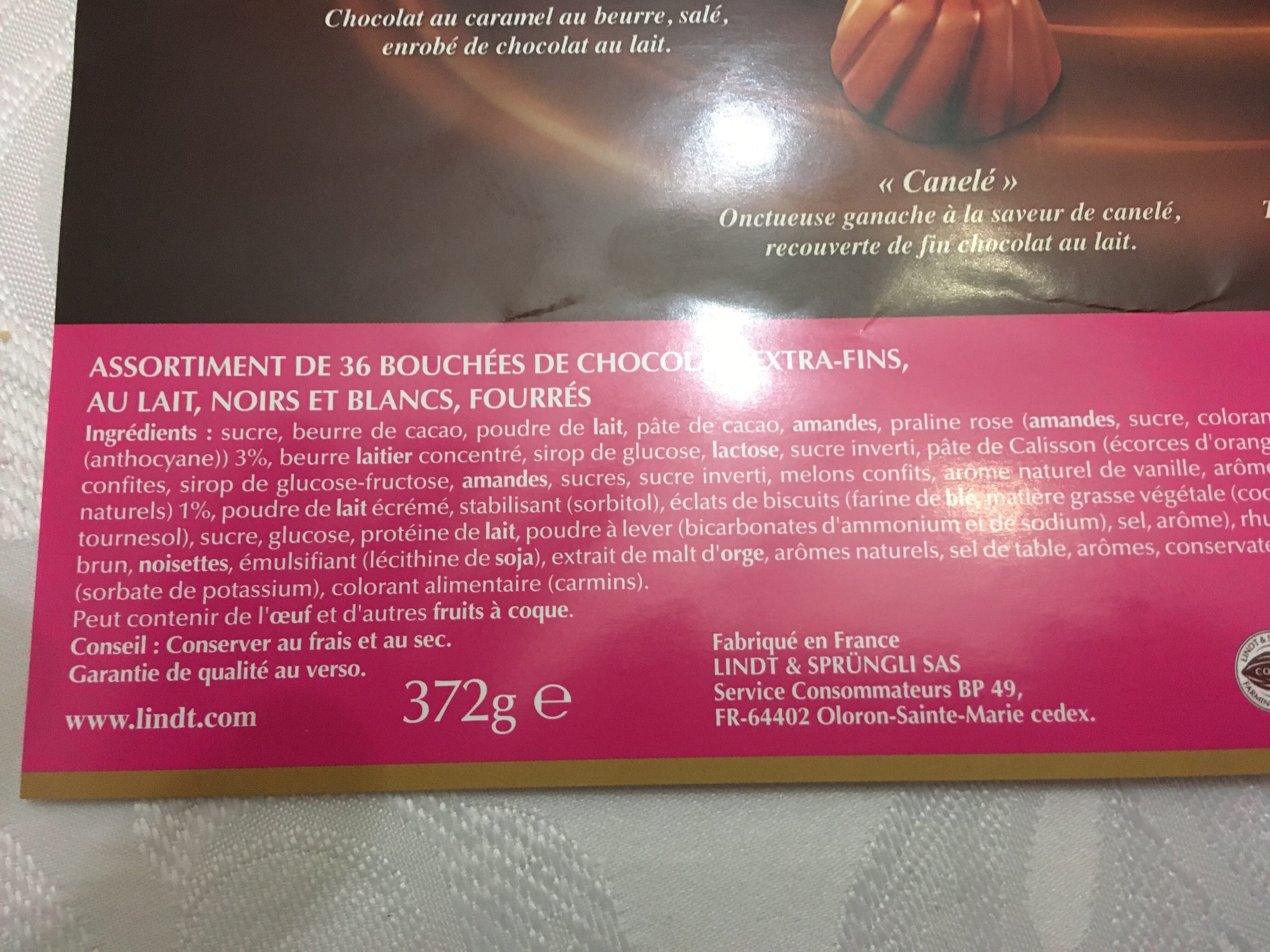 Lindt Création de Nos Régions packshot