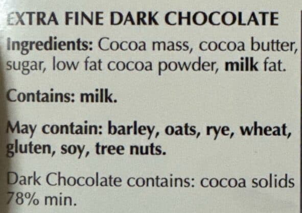 Lindt Excellence Noir Corsé 78% Cacao packshot